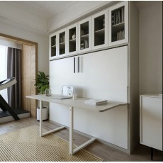 (自選訂造尺寸) 書桌隱形床 MURPHY BED w/DESK 