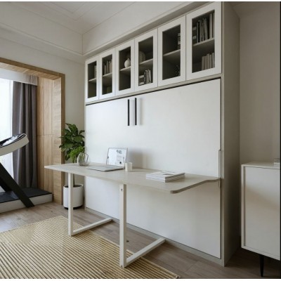 (自選訂造尺寸) 書桌隱形床 MURPHY BED w/DESK 