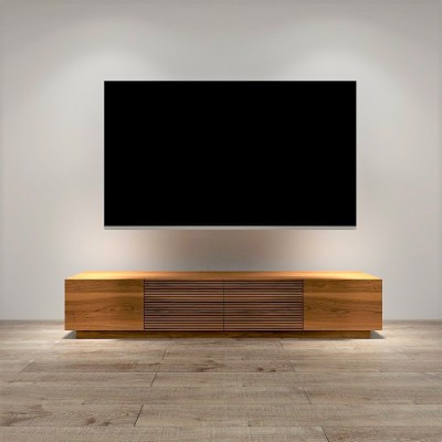 (自選訂做尺寸) 日式橫條木紋電視柜